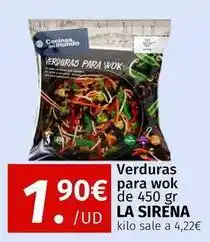 Maskom Supermercados La sirena - verduras para wok oferta