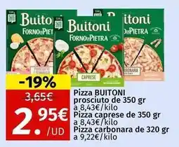 Maskom Supermercados Buitoni - pizza prosciuto oferta