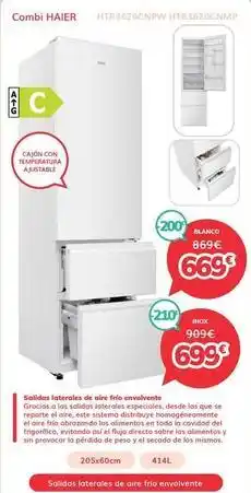 Mi electro Haier - combi htr3620cnpw oferta
