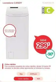 Mi electro Candy - lavadora oferta