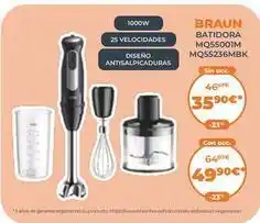 Pascual Martí Braun - batidora mq55001m oferta