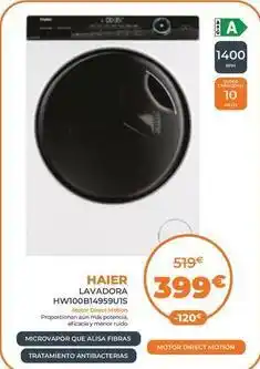Haier - lavadora hv100b149s9uis