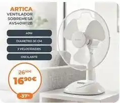 Pascual Martí Artic - ventilador sobremesa avs40w12b oferta
