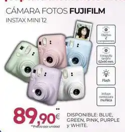 Tien 21 Fujifilm - cámara fotos instax mini 12 oferta