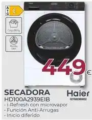 Tien 21 Haier - secadora hd100a2939eib oferta