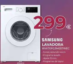 Tien 21 Samsung - lavadora ww70fg3m05twec oferta
