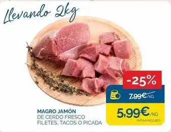 Cash Ecofamilia Magro jamón de cerdo fresco oferta