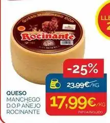 Cash Ecofamilia Rocinante - queso manchego d.o.p. añejo oferta