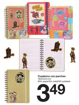 Zeeman Cuaderno con parches oferta