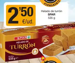 Supermercados Lupa SPAR Helado de turrón oferta