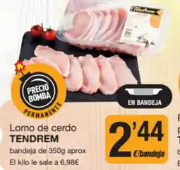 Supermercados Lupa TENDREM Lomo de cerdo oferta