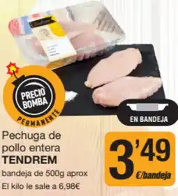 Supermercados Lupa TENDREM Pechuga de pollo entera oferta