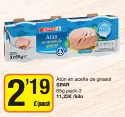 Supermercados Lupa SPARO Atún en aceite de girasol oferta
