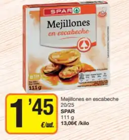 Supermercados Lupa SPAR Mejillones en escabeche 20/25 oferta