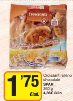 Supermercados Lupa SPAR Croissant relleno chocolate oferta