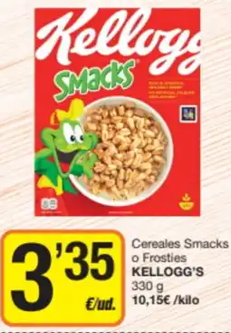 Supermercados Lupa KELLOGG'S Cereales Smacks o Frosties oferta