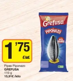 Supermercados Lupa GREFUSA Pipas Piponazo oferta