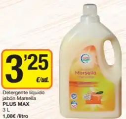 Supermercados Lupa PLUS MAX Detergente líquido jabón Marsella oferta