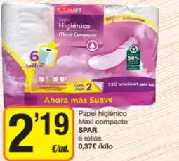 Supermercados Lupa SPAR Papel higiénico Maxi compacto oferta