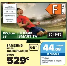 Carrefour SAMSUNG TV 65" TQ65Q7F5AUXXC oferta
