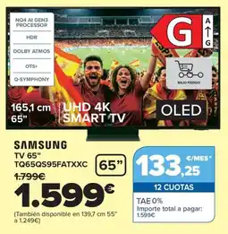 Carrefour SAMSUNG TV 65" TQ65QS9FATXXC oferta