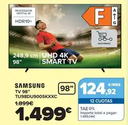 Carrefour SAMSUNG TV 98" TU98DU9005KXXC oferta