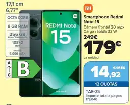 Carrefour REDMI Note 15 Smartphone oferta