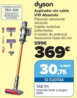 Carrefour Aspirador sin cable V10 Absolute oferta