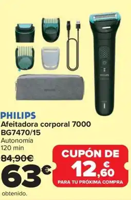 Carrefour PHILIPS Afeitadora corporal 7000 BG7470/15 oferta
