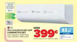 Carrefour Aire acondicionado split LGSMARTZ12.SET oferta
