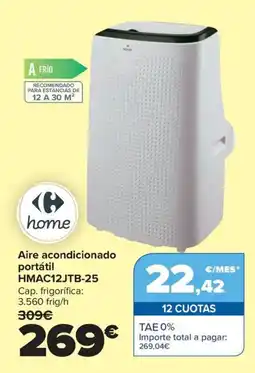 Carrefour Aire acondicionado portátil HMAC12JTB-25 oferta