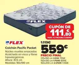 Carrefour FLEX Colchón Pacific Pocket oferta