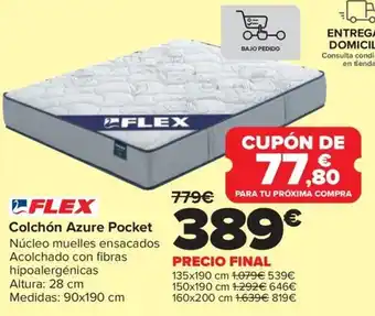 Carrefour FLEX Colchón Azure Pocket oferta
