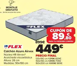 Carrefour FLEX Colchón Azure Airvex oferta