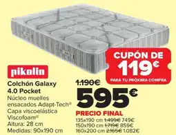 Carrefour PIKOLIN Colchón Galaxy 4.0 Pocket oferta