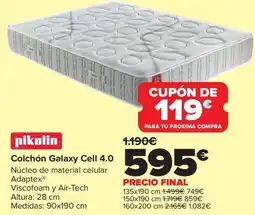 Carrefour PIKOLIN Colchón Galaxy Cell 4.0 oferta
