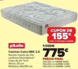 Carrefour PIKOLIN Colchón Cairo NBK 2.0 oferta