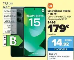Carrefour Xiaomi - smartphone redmi note 15 oferta