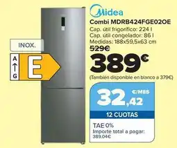 Carrefour Midea - combi mdrb424fge02oe oferta