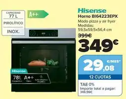 Carrefour Hisense - horno bi64223epx oferta