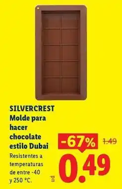 Ocine Silvercrest - molde para hacer chocolate estilo dubai oferta