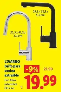 Ocine Livarno - grifo para cocina extraible oferta