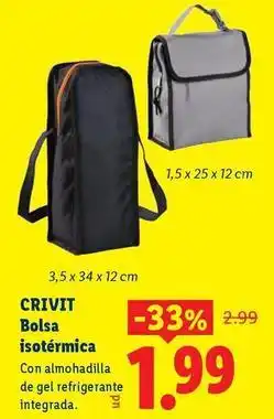 Ocine Crivit - bolsa isotermica oferta