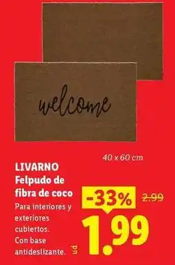 Ocine Livarno - felpudo de fibra de coco oferta