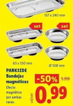 Ocine Parkside - bandejas magneticas oferta