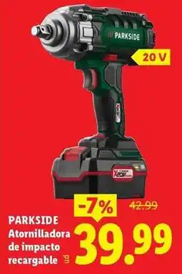 Ocine Parkside - atornilladora de impacto recargable oferta