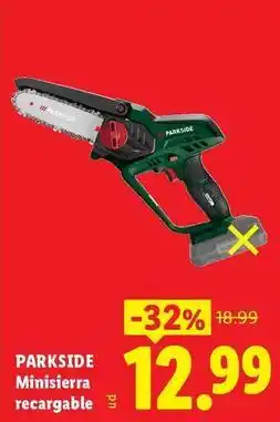 Ocine Parkside - minisierra recargable oferta