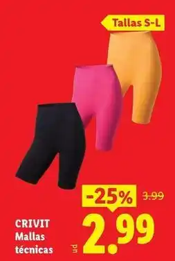 Ocine Crivit - mallas técnicas oferta