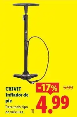 Ocine Crivit - inflador de pie oferta