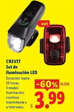 Ocine Crivit - set de iluminacion led oferta